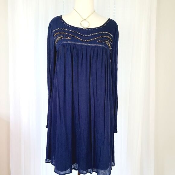 Navy Mittoshop Dress   - Picture 1 of 7